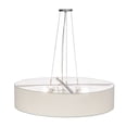 thumbnail image 5 of Meyda 151078 36 in. Cilindro White Textrene Pendant, Nickel - Fabric Contemporary Acrylic, 5 of 7