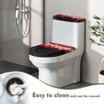 thumbnail image 4 of HELLHERO Spider web Toilet Cover Set Elastic Edge Toilet Protector Cover & 2-Piece for Bathroom Home Comfort Dust-Proof Fits All Toilet Shapes, 4 of 8
