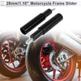 thumbnail image 2 of Protector de guardabarros de aleación de aluminio de 10.5mm para slider de marco de motocicleta, protección contra choques, 28mm 134mm, tornillo negro, 2 juegos, 2 of 7