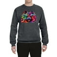 thumbnail image 2 of Cute and Colorful Pomeranian Dog Animal Lover Unisex Crewneck Graphic Sweatshirt, Charcoal, Small, 2 of 3