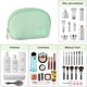 thumbnail image 3 of Bolsa de cosméticos de media luna, bolsa de maquillaje de viaje, bolsa de cosméticos impermeable portátil para niñas y mujeres, 3 of 6