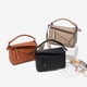 thumbnail image 4 of Bolso de mano sencillo y portátil con diseño geométrico y costuras, bolso cruzado con estampado de lichi que combina con todo para otoño e invierno, bolso de médico ligero y de gran capacidad, 4 of 6
