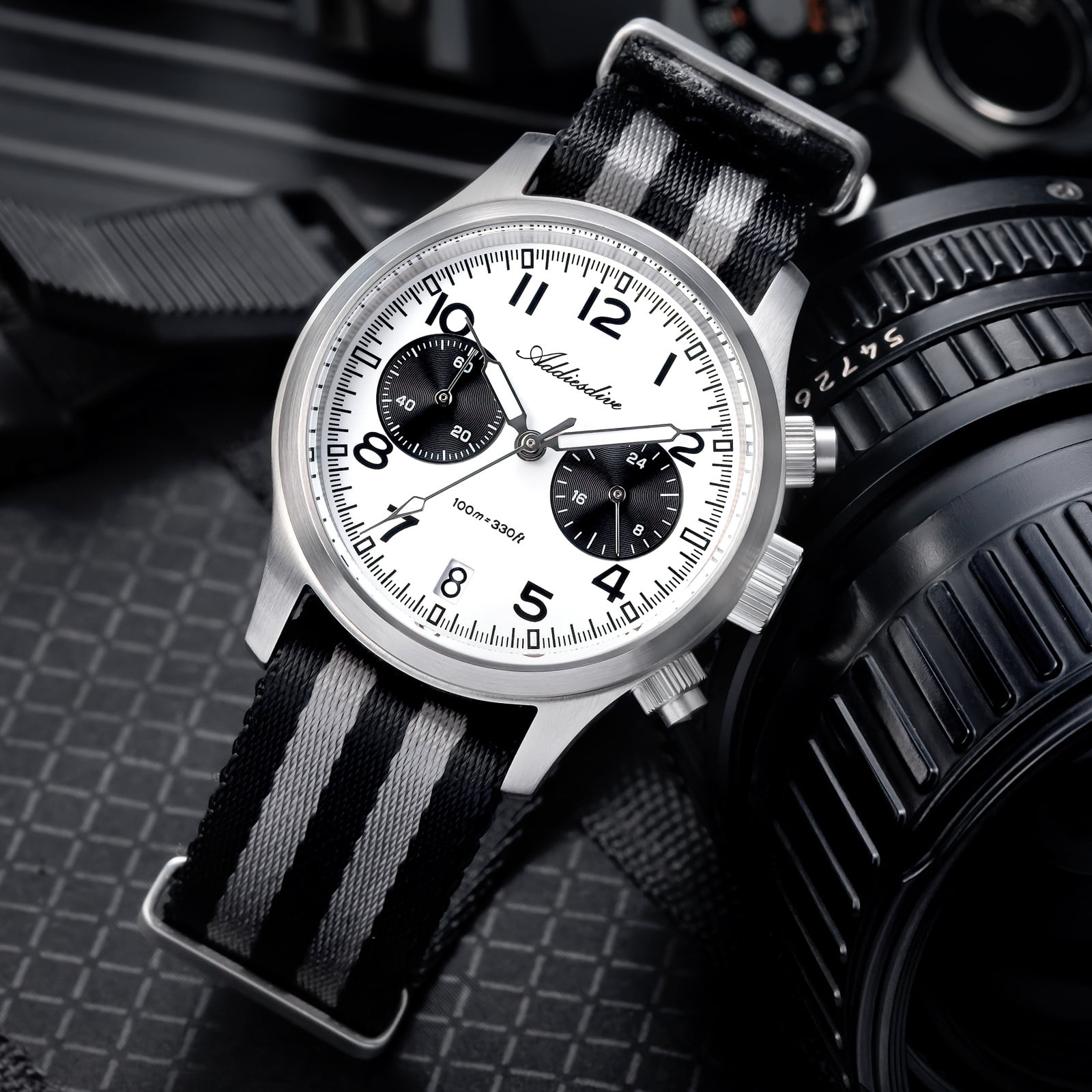 ADDIESDIVE Men's Chronograph Watch with Japanese VK64 Movement