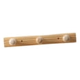 thumbnail image 1 of Perchero de madera para colgar en la pared, perchero para ahorrar espacio, ganchos de madera para pared 3 ganchos, 1 of 9