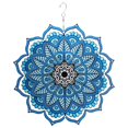 thumbnail image 1 of Campanillas de Viento SAYOO 30CM Patrones de Flores Azules Colgante Decorativo Metal, 1 of 9
