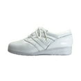 thumbnail image 3 of 24 HOUR COMFORT Kat Wide Width Lace Up Comfort Leather Shoes WHITE 8.5, 3 of 6