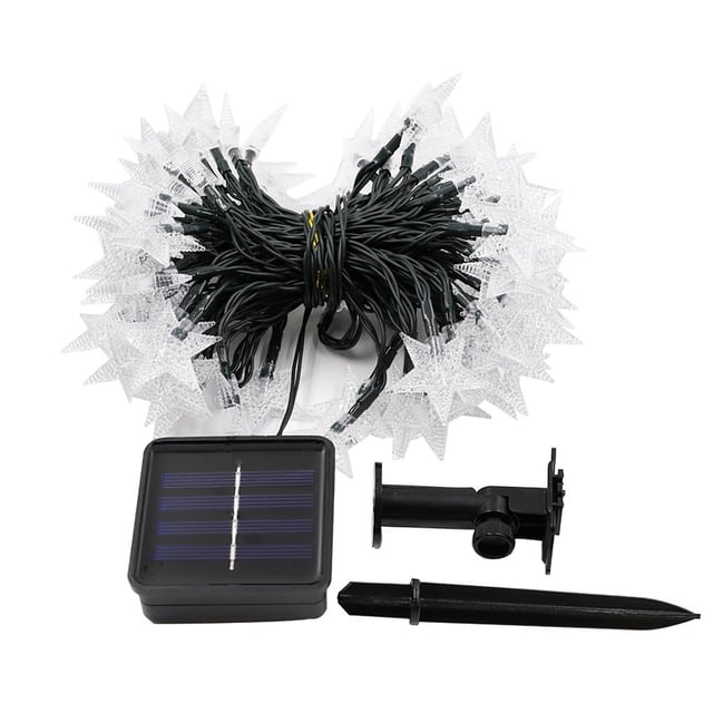 Star Twinkle Lights Luces De Estrella A Prueba De Agua Con Energía Solar Con 8 Modos De Iluminación Para Año Nuevo Fiesta De Acción De Gracias Fiesta De Vacaciones Boda Patio Jardín Hogar Eigraketly HA026797-02