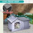 thumbnail image 2 of Cat House TailTastic, resistente a la intemperie y aislante para el invierno, 2 of 8