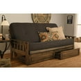 thumbnail image 3 of KODIAK Tucson Frame-Rustic Walnut Finish-Linen Charcoal Mattress-Storage Drawers, 3 of 3