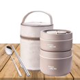 thumbnail image 4 of Sufanic Bento Box Adult Lunch Box,Portable Insulated Lunch Box Containers Set, 4 of 10