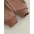 thumbnail image 6 of Toddler Boy Thanksgiving Outfits Letter Turkey Embroidery Long Sleeve Round Neck Pullover + Elastic Waist Solid Pants 2 Pcs Set, 6 of 6