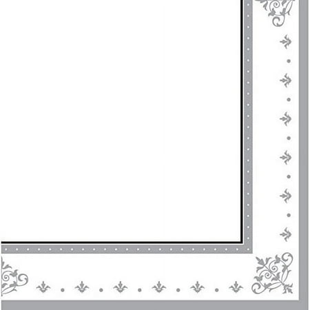 25th Anniversary 'Stafford Silver' Small Napkins (36ct)