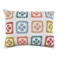 thumbnail image 5 of Fennco Styles Pastel Crochet Tiles 100% Pure Cotton Decorative Throw Pillow 12" W x 16" L - Multicolored Accent Cushion for Couch, Sofa, Bedroom, Office and Living Room DÃ©cor, 5 of 5