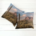 thumbnail image 2 of Ambesonne Landscape Throw Pillow Cover 2 Pack, Mountain State Park, 24", Brown Blue Green, 2 of 6