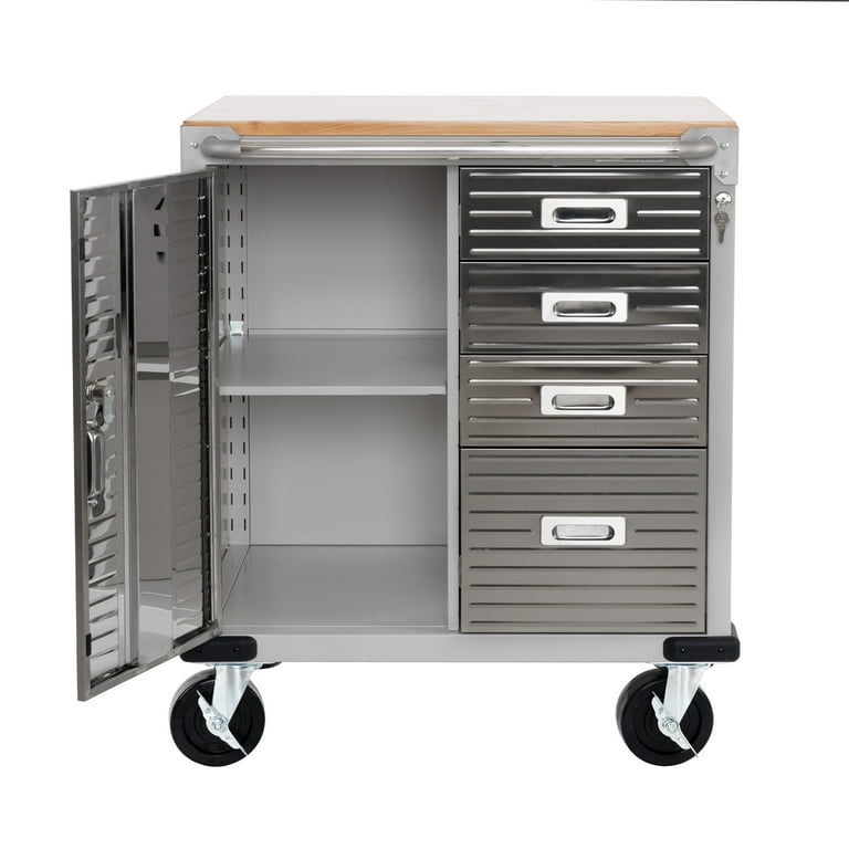  Seville Classics Rolling Lockable Cabinet Storage, 6-Drawer  (28 W x 18 D), Granite : Tools & Home Improvement