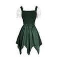 thumbnail image 5 of Hurxie Womens Oktoberfest Costume German Dirndl Dress Bavarian Outfit Velvet Halloween Costume, 5 of 6
