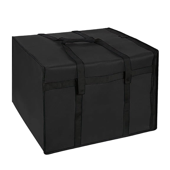 Large Capacity Insulated Pizza Bag for Hot & Cold Foods Reusable Warming with Zipper and Handle for Catering and Parties
