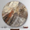 thumbnail image 2 of Designart 'Designart 'Fire and Ice Minerals III' Geometric Metal Circle Wall Art, 2 of 5