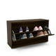 thumbnail image 4 of Zapatera para Closet de Madera Almacenamiento para 4 Pares de Zapatos - 1 Espacio Color Tabaco - Largo 75cm x Alto 45cm  Organizador, 4 of 6