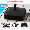 thumbnail image 4 of Gymax 15FT Outdoor Double-Sided Twin Patio Umbrella Sun Shade Crank Market Base Red, 4 of 7