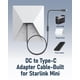 thumbnail image 2 of Cable de extensión Starlink Mini USB C a DC de 18 cm resistente al agua, 2 of 6