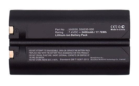 Ultra Hi-Capacity Li-Ion, 7.4V, 2400 mAh Works with Honeywell HON5003-Li Barcode Scanner, Synergy Digital Barcode Scanner Battery Compatible with Honeywell 550030 Battery