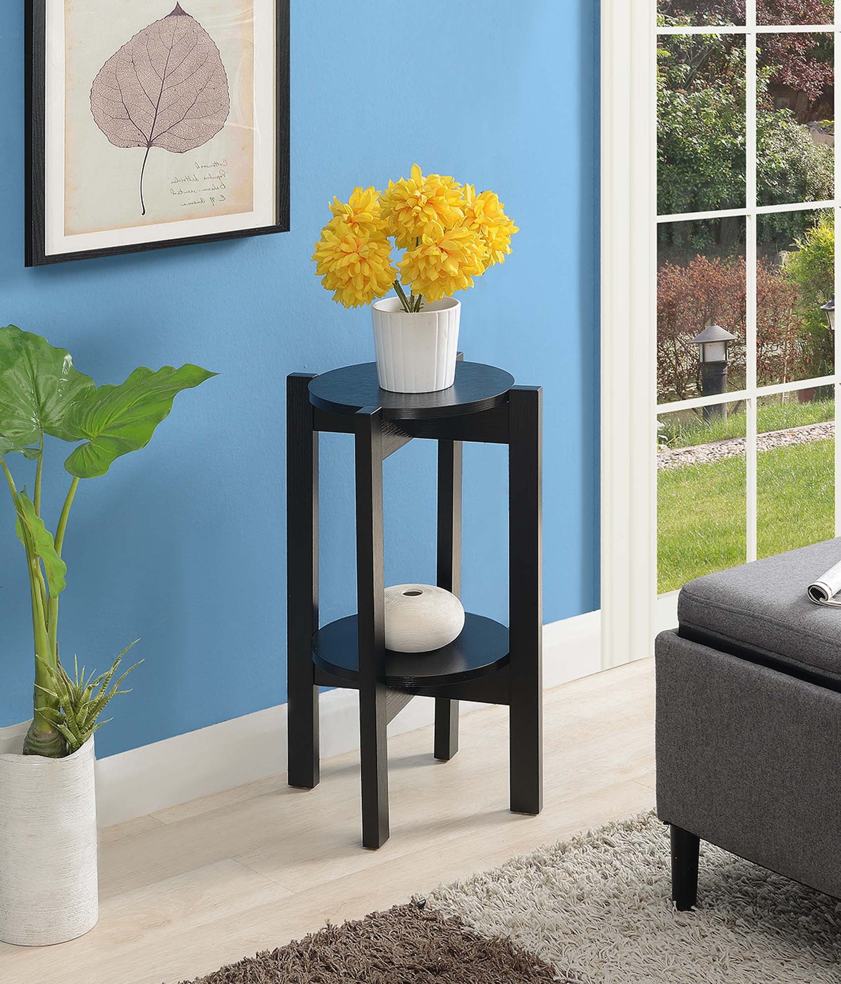 Convenience Concepts Newport Medium Plant Stand Walmart