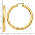 thumbnail image 4 of 10K Yellow Gold Polished 5Mm Lightweight Hoop Earrings (Width 5) (Length 55) - Jbsp, 4 of 5