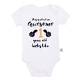 thumbnail image 2 of Toddler Girls Boys 1st Birthday Rompers Short Sleeve Soft Baby Bodysuit Romper For Infant First Birthday Jumpsuit Cute Outfits 12-18 Months, 2 of 7