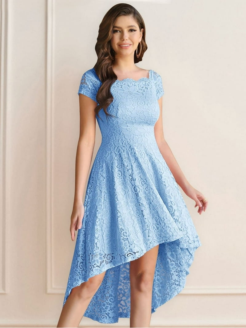 teal bridesmaid dresses knee length Taupe main image 0