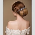thumbnail image 3 of Accesorios para el cabello Broche de pinza para el cabello con flores de diamantes de imitación, de de metal Púrpura jinwen pinzas para el cabello para cabello grueso, 3 of 8