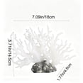 thumbnail image 3 of Aquarium Coral Branch Decor - Soft Plastic Artificial Sea Branch, Handmade Reef Ornament, Stable Base, Safe For Fish, Saltwater Tank Decoration, 3 of 7