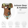 thumbnail image 4 of Sigee Scooby-Doo Ax for Bodysuits for Womens Round Neck Short Sleeves Onesie Womens Jumpsuits Small, 4 of 7