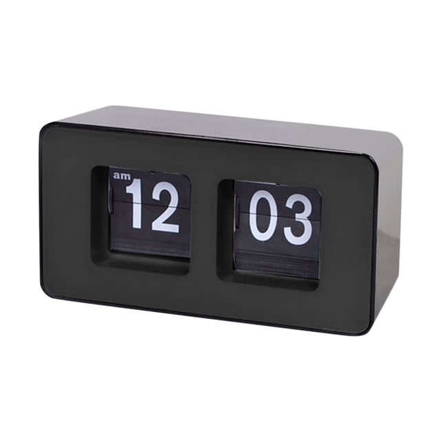 ZZwxWA 50% Off Clear Auto Flip Clock Stylish Modern Desk Wall Digital Clock Home Decor New