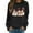 Black, variant on Valentines Day Sweatshirts for Women 2026 Funny Love Heart Graphic Crewneck Pullover Cute Holiday Long Sleeve Sweatshirt Black L