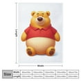 thumbnail image 4 of YANMS Blanket Cartoon Embroidered Sherpa Blanket Plush Warm, Suitable for Couch, Sofa, Bed (), 4 of 6