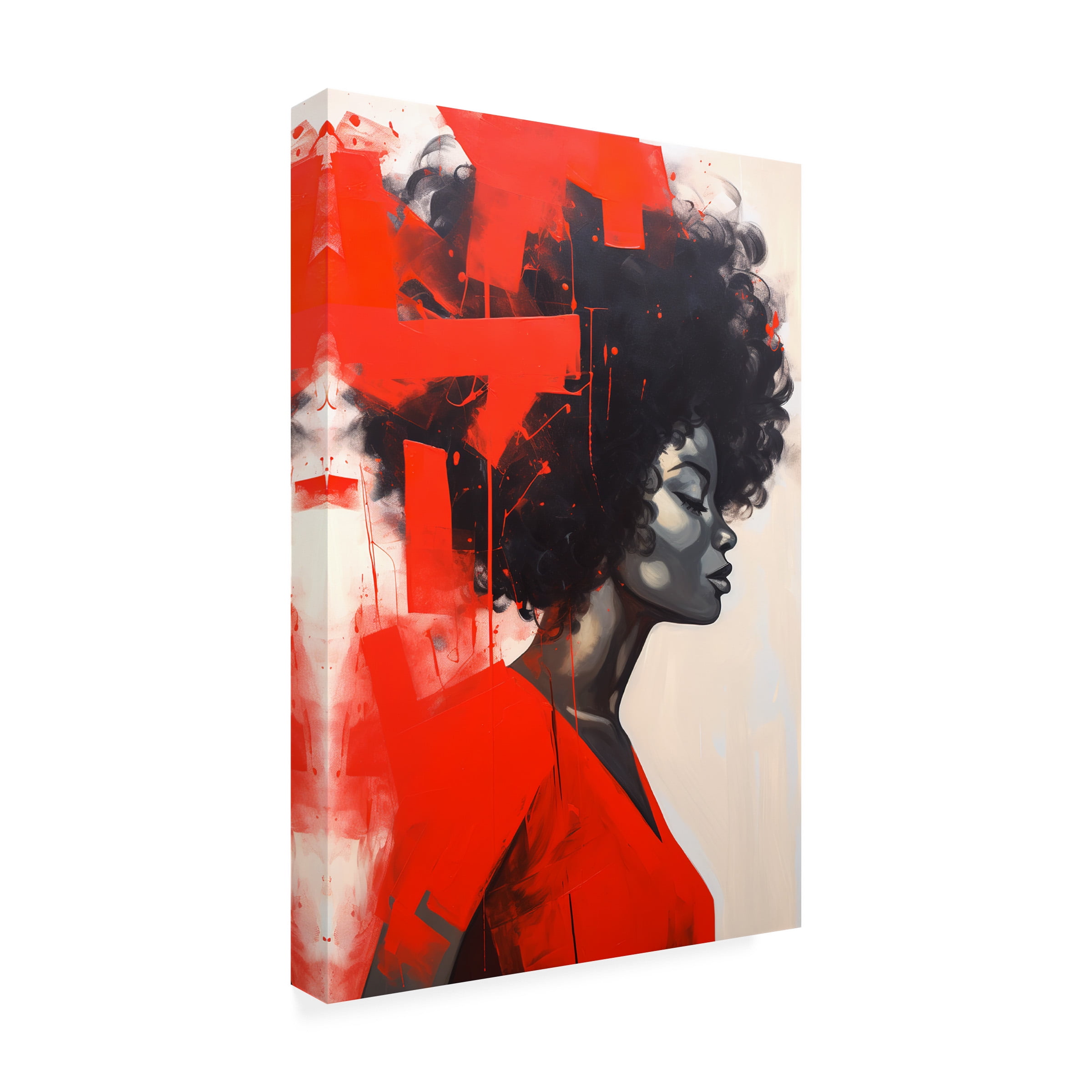 Canvas Wall Art - Ray Heere 'Colorful Model 9' Wall Art for Living Room, Bedroom, or Office DÃ©cor by Trademark Fine Art - 22 x 32 Inches