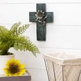 thumbnail image 2 of Turquoise Floral Wall Cross, 2 of 3
