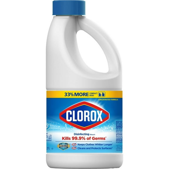 Clorox Disinfecting Bleach Regular - 43 Ounce Bottle (Pack of 8)