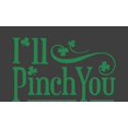 thumbnail image 2 of I'll Pinch You St. Patrick's Day Adult Charcoal Crew Neck Short Sleeve Tee-Large, 2 of 4