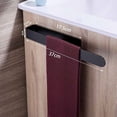 thumbnail image 2 of Porte-serviettes Design Moderne, Acier Inoxydable SUS304 Porte-Serviettes Auto-Adhésif pour Salle de Bain Mural Support de Serviette Lisse Surfaces Compatible pour Gain de Place (37 cm), 2 of 5