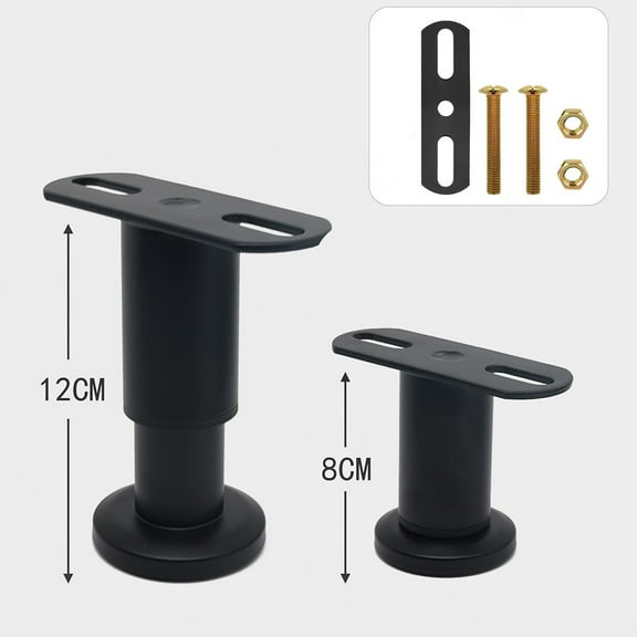 Black Adjustable Bed Legs For Various Height Requirements And Protection