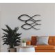 thumbnail image 2 of Animlas Metal Wall Art Works - Familia de peces, decoración de pared de metal, decoración para el hogar, oficina, dormitorio, sala de estar (7,5 pulgadas de ancho x 12 pulgadas de alto / 30 x 18,5 cm), 2 of 5