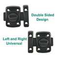 thumbnail image 5 of Uxcell Rotate Bolt Latch, Zinc Alloy Door Lock Gate Latches, 2.6x2" Black 1Pack, 5 of 6