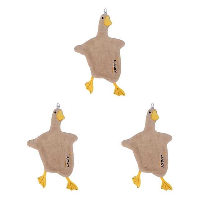 Bearachild Toalla de mano, paño absorbente bonito, pañuelo para colgar en la cara, suministros para el hogar, regalos para niños, pato Type4 NO4