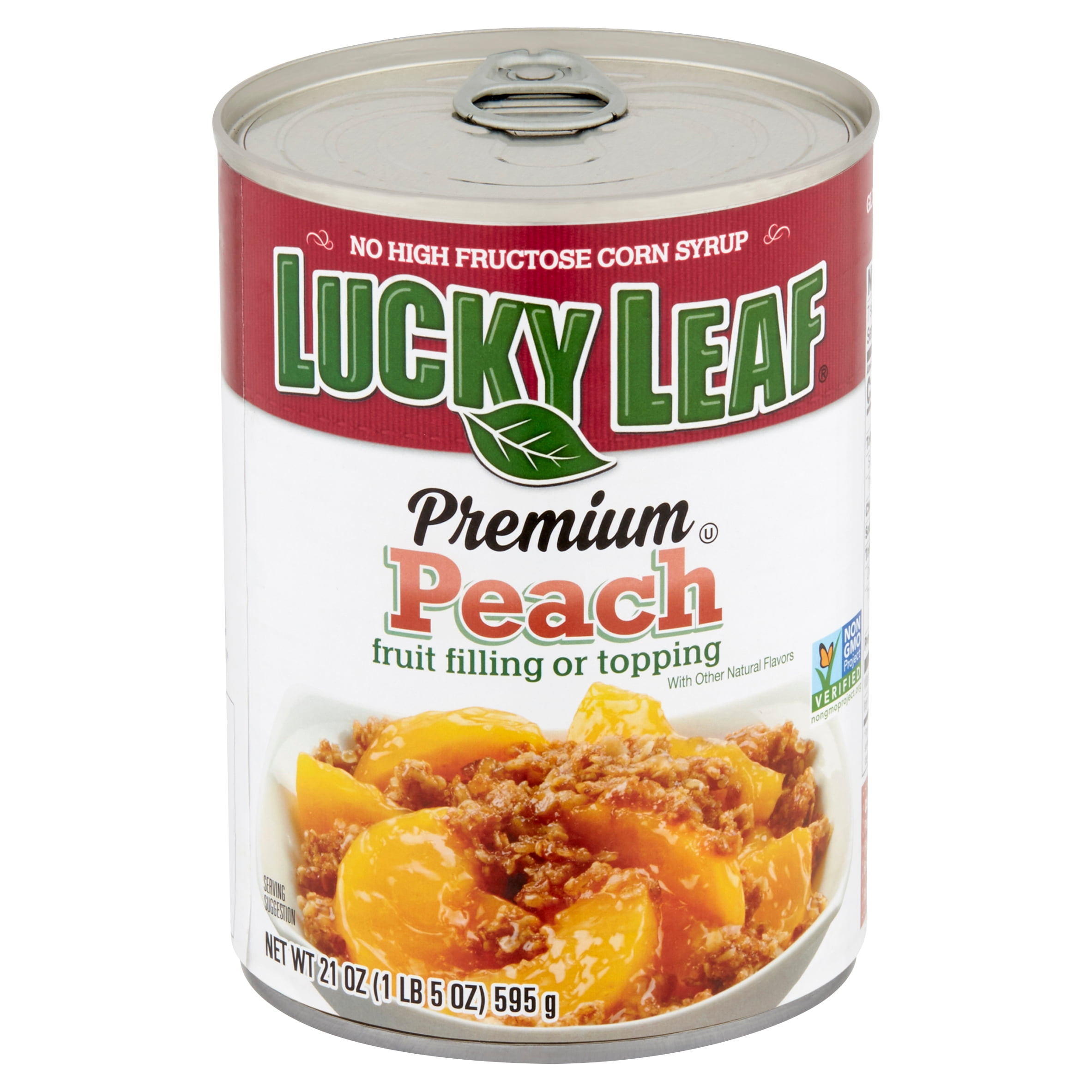 Lucky Leaf Premium Peach Fruit Filling or Topping, 21 oz