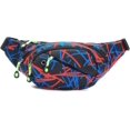 thumbnail image 1 of Riñonera de cintura, riñonera de moda para mujeres y hombres, riñonera ajustable con 4 bolsillos para correr y hacer senderismo negro, 1 of 5