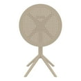 thumbnail image 5 of Compamia Sky 24 inch Round Folding Table in Taupe finish, 5 of 9