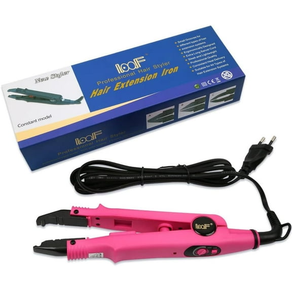 Professional Hair Extension Iron Connector Wand (Pink)