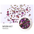 thumbnail image 4 of Uñas de diamantes de imitación YONGSHENG Arte Diamante brillo Plata Multi formas, 4 of 5